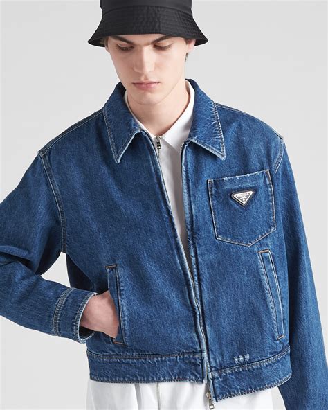 saks prada denim jacket